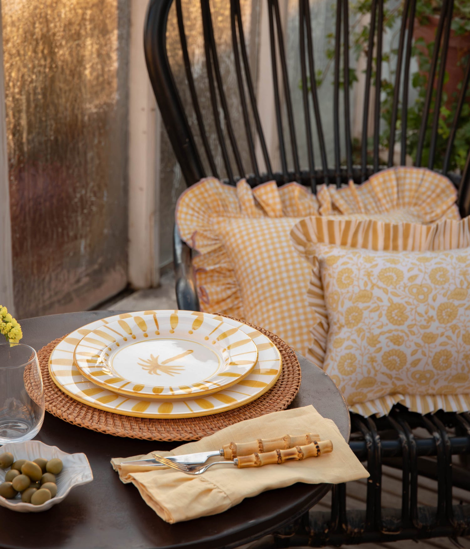 Bell Servett - Ljusgul 50x50 cm