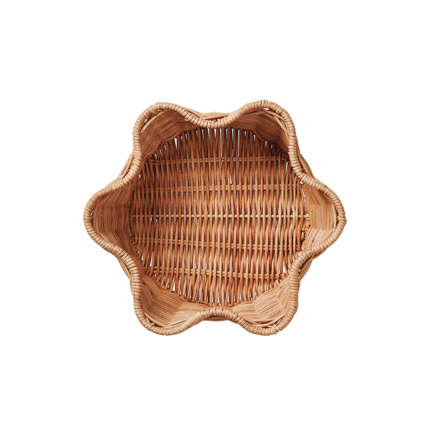 Round Rottingkorg - Natur 23 cm