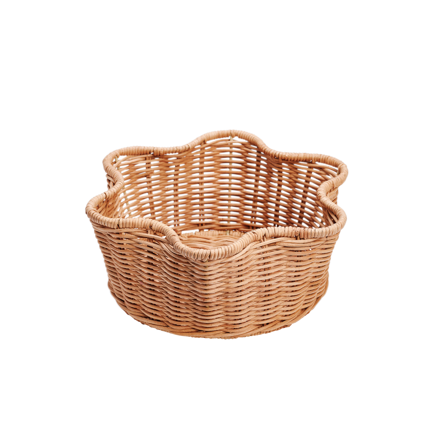 Round Rottingkorg - Natur 23 cm