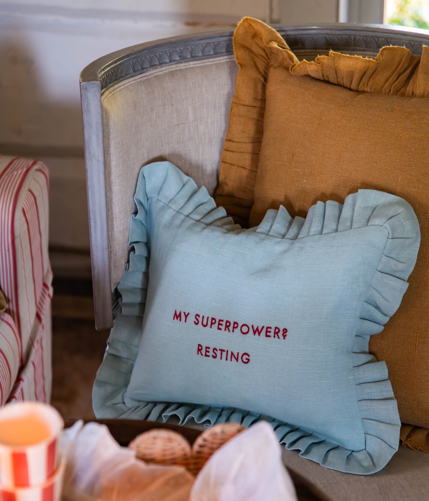 Quote Kuddfodral - Teal 30x40 cm