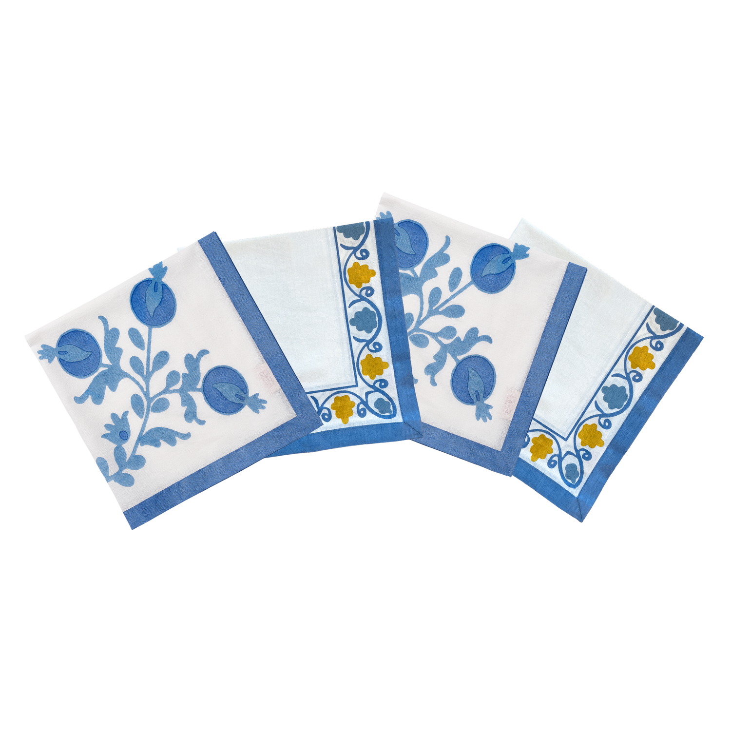 Suzani 4 Pack - Blue 45x45 cm