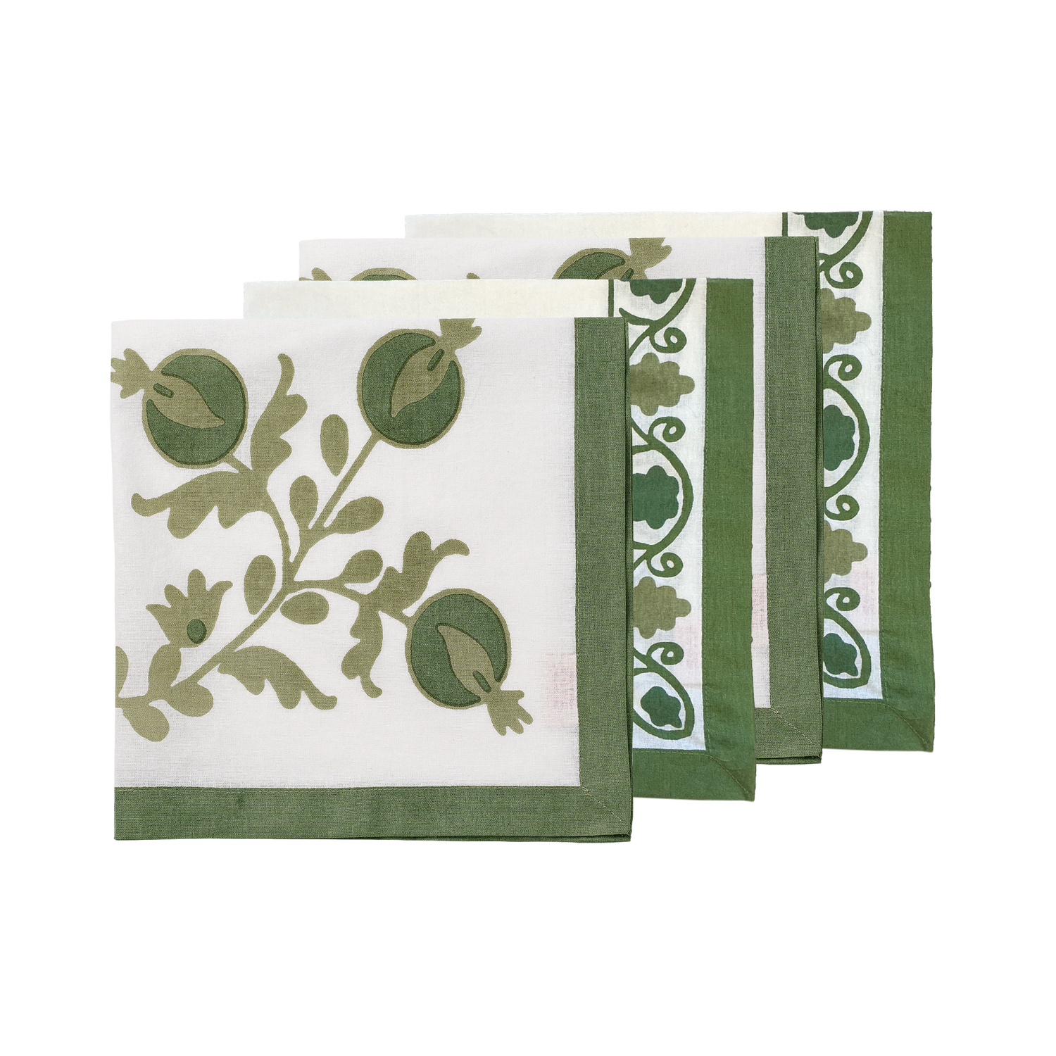 Suzani 4 Pack - Green 45x45 cm