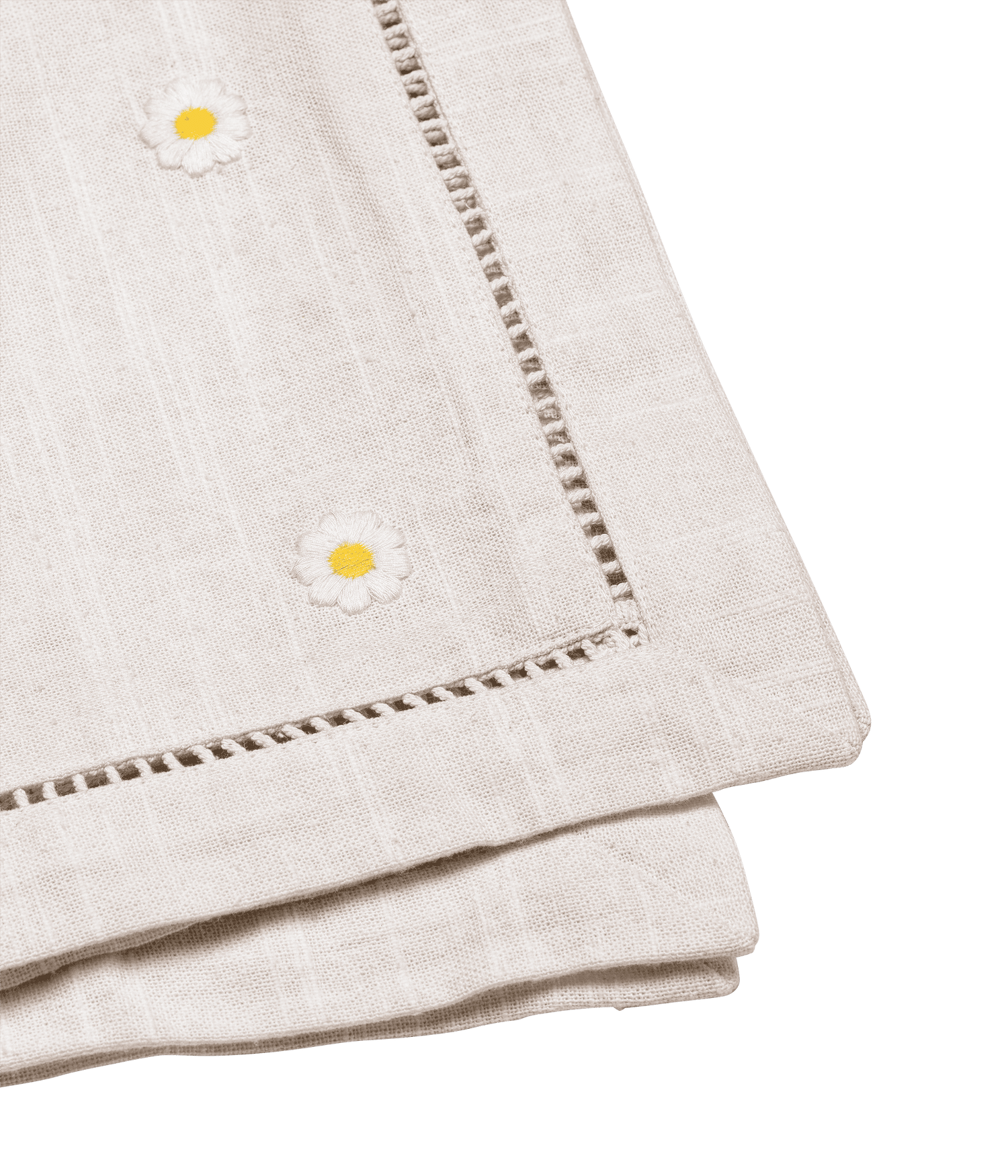 Daisy Servett - Vit 45x45cm