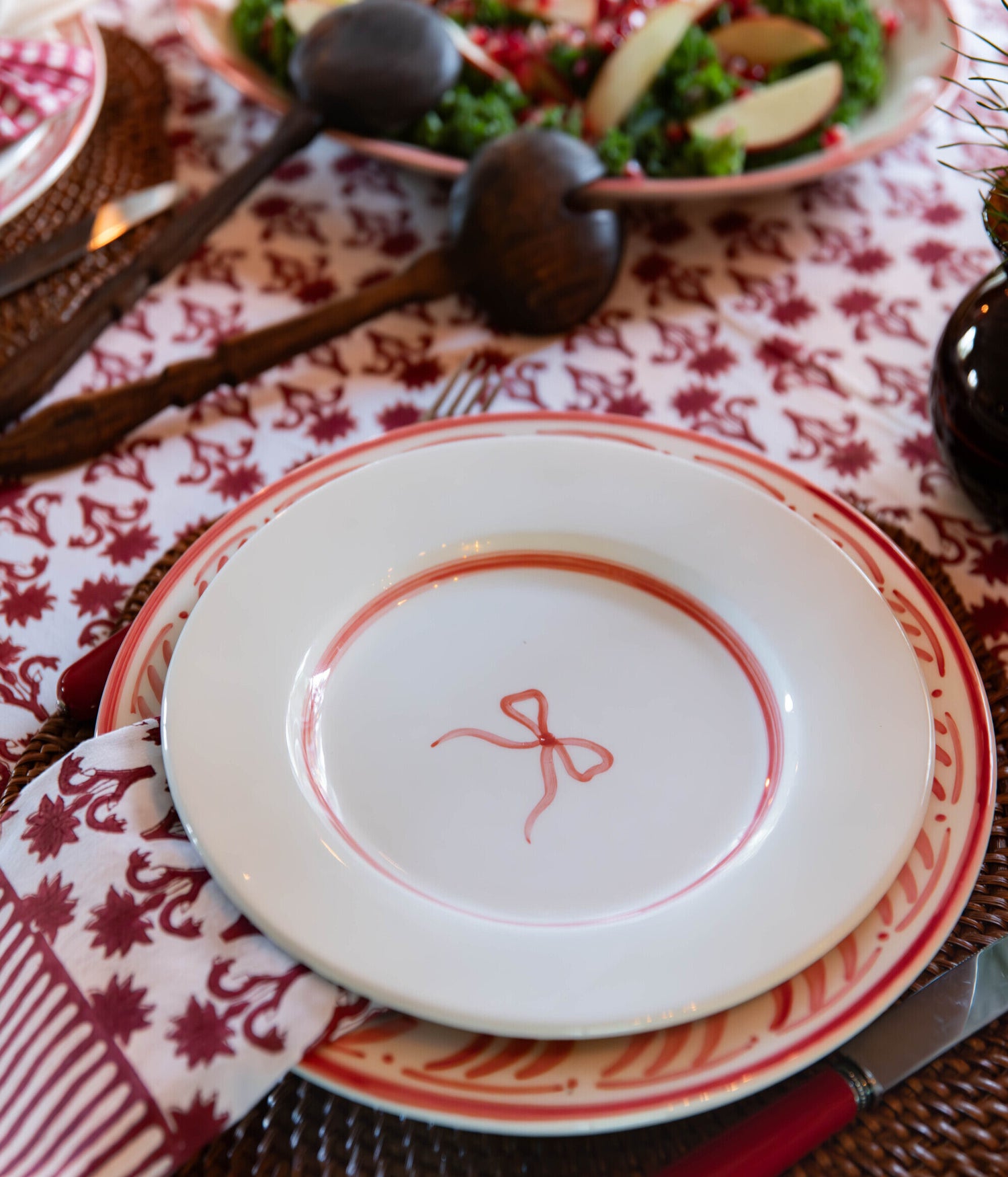 Lily Servett 4-pack - Burgundy 45x45 cm