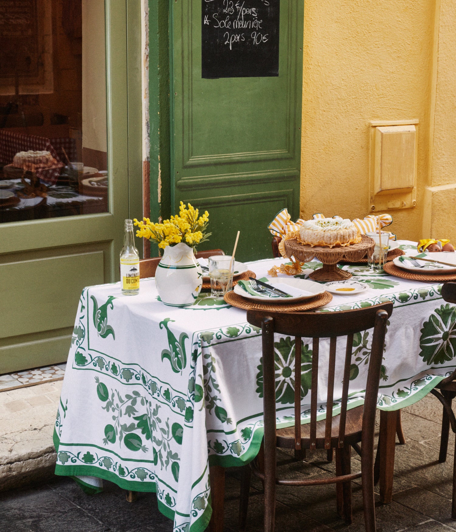 Suzani Tablecloth - Green