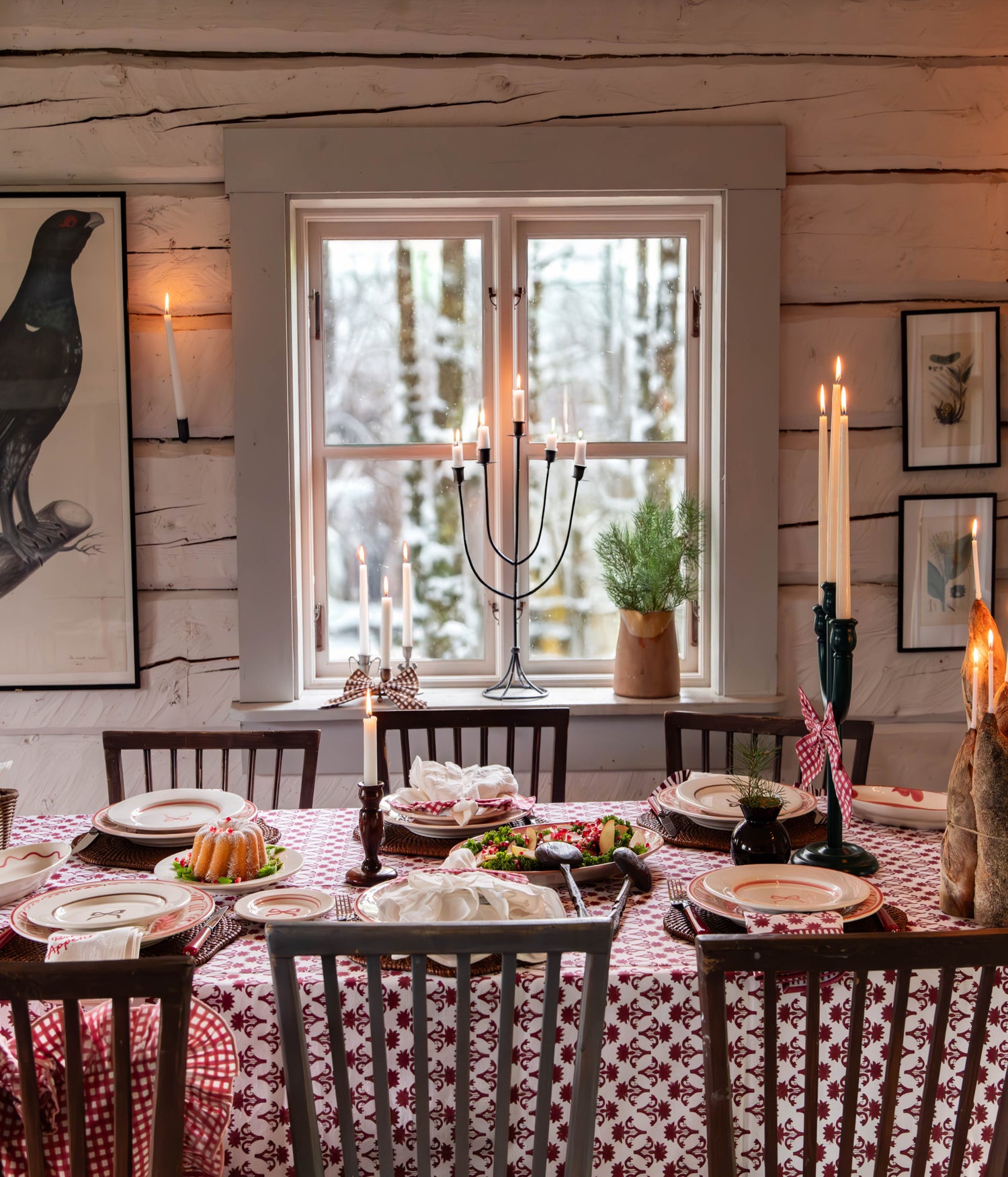 Lily Bordsduk - Burgundy