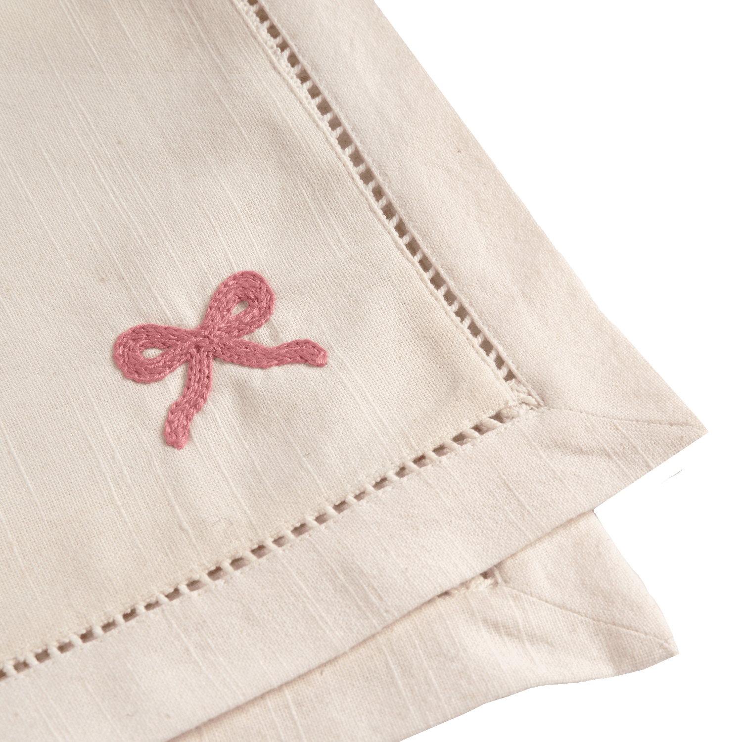 Bow Servett - Rosa 45x45 cm