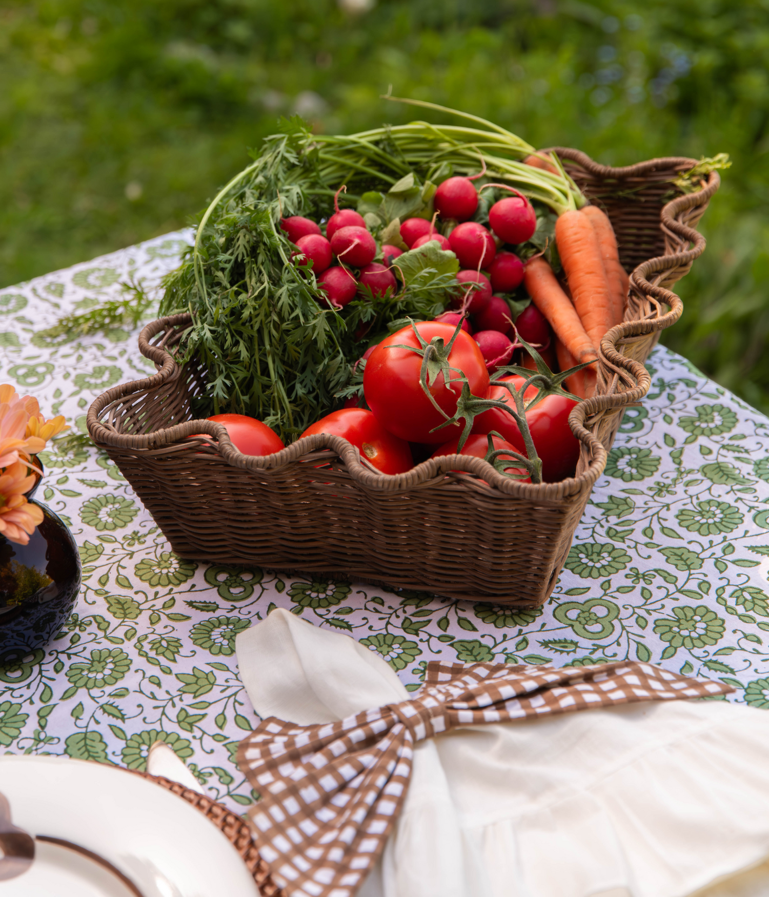 Scallop Rottingkorg - Mörkbrun 20x30 cm