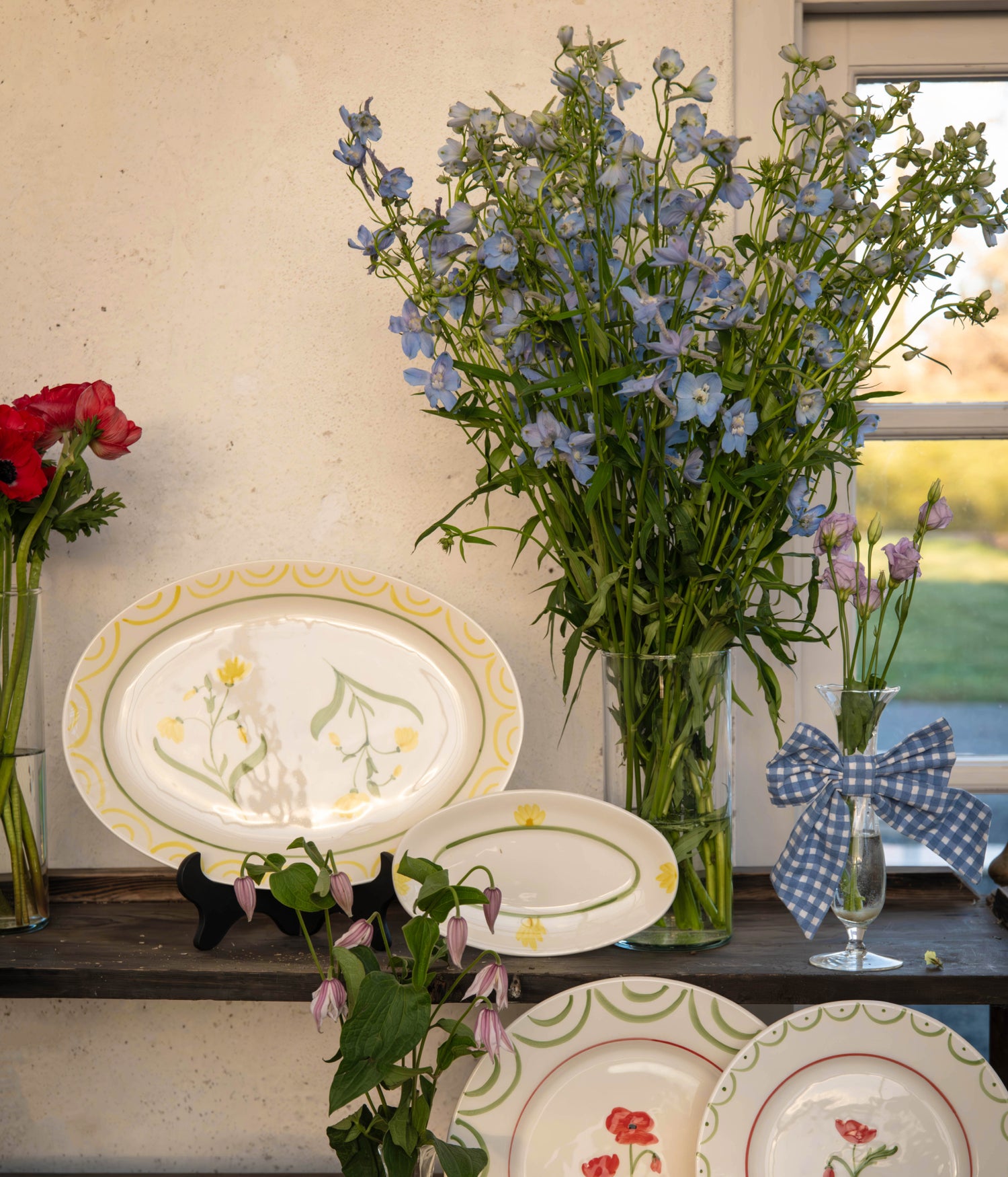 Cottage Flower Litet Serveringsfat - Gul 22 cm