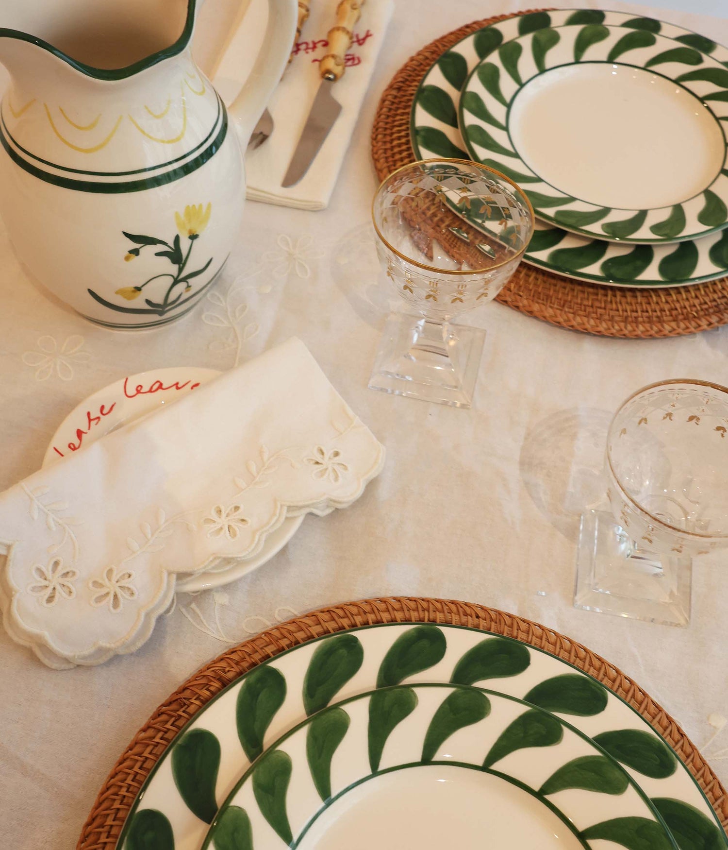 Swirl Dinner Plate - Green 28 cm